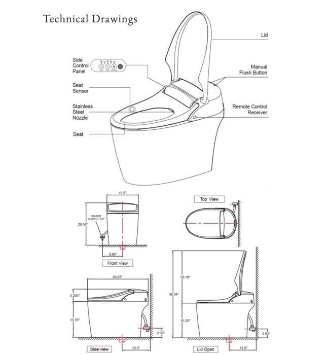 Bàn cầu thông minh Hàn Quốc Trevi ALB-R14605