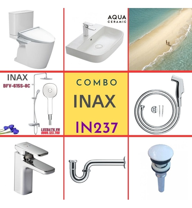 Combo thiết bị vệ sinh Inax IN237 S24 (7061)