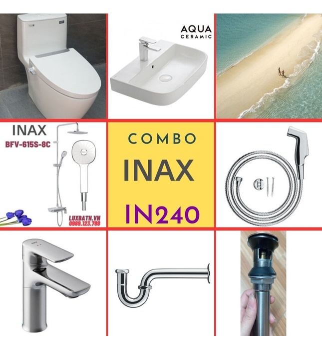 Combo thiết bị vệ sinh Inax IN240 S24 (7059)