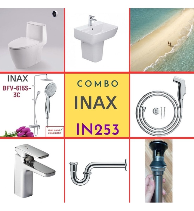 Combo thiết bị vệ sinh Inax IN253 S24 (7046)