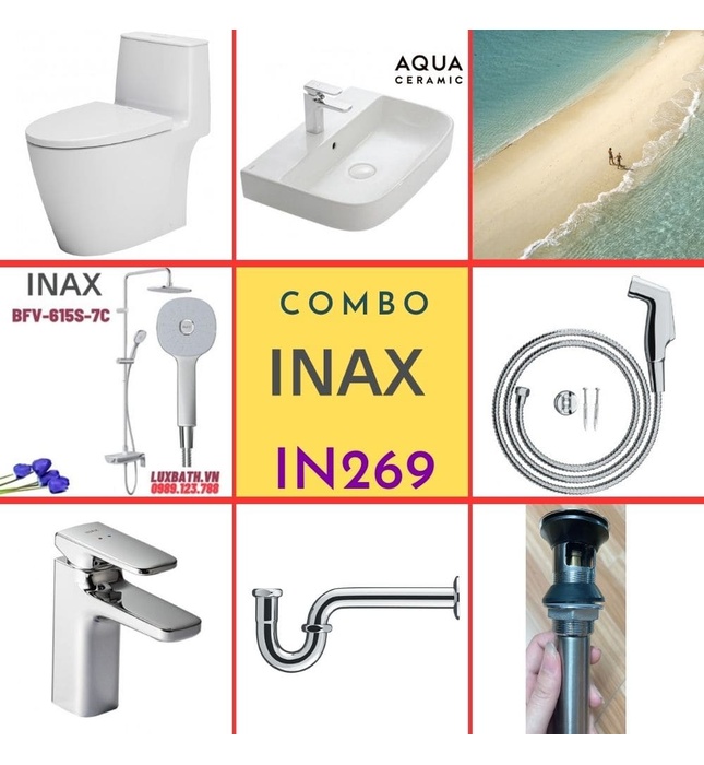 Combo thiết bị vệ sinh Inax IN269 S24 (7030)