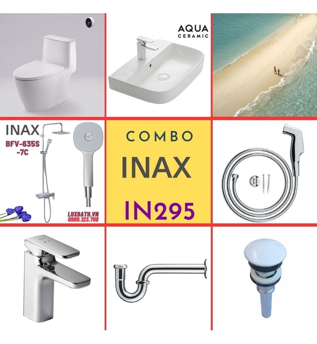 Combo thiết bị vệ sinh Inax IN295 S24 (7004)