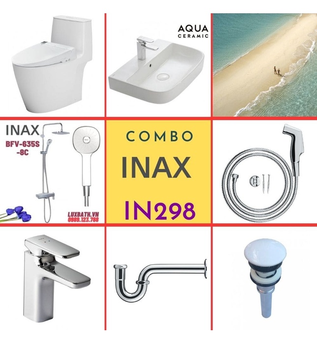 Combo thiết bị vệ sinh Inax IN298 S24 (7001)
