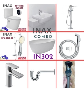 Combo thiết bị vệ sinh Inax IN302 S26 (9105)
