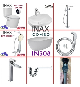 Combo thiết bị vệ sinh Inax IN308 S26 (9099)