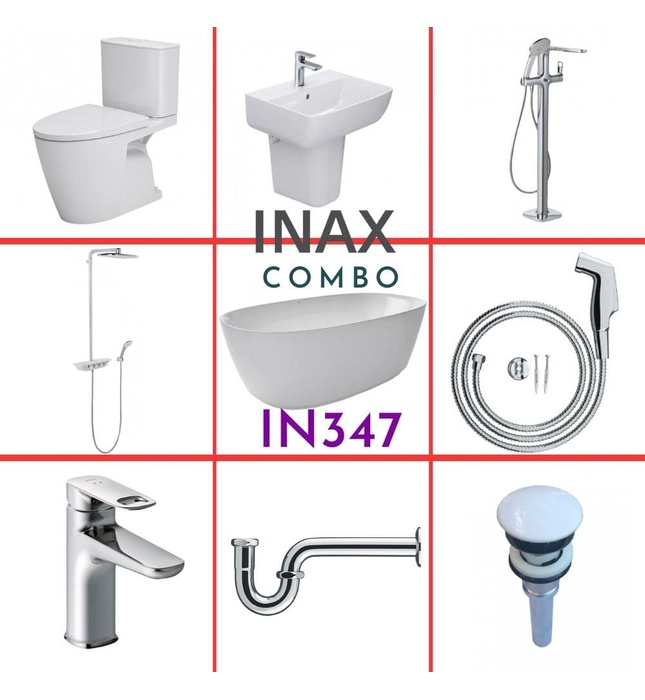 Combo thiết bị vệ sinh Inax IN347 S26 (9060)