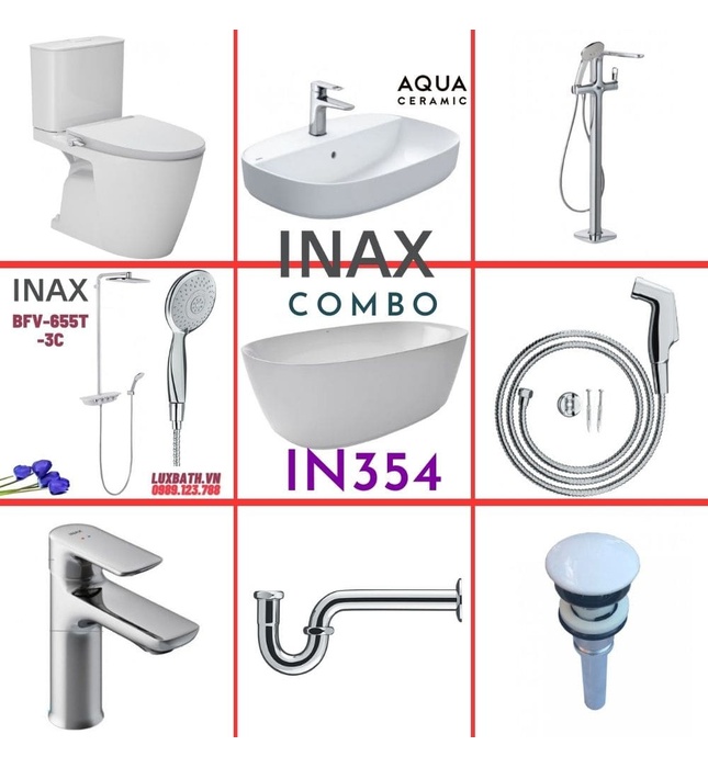 Combo thiết bị vệ sinh Inax IN354 S26 (9053)