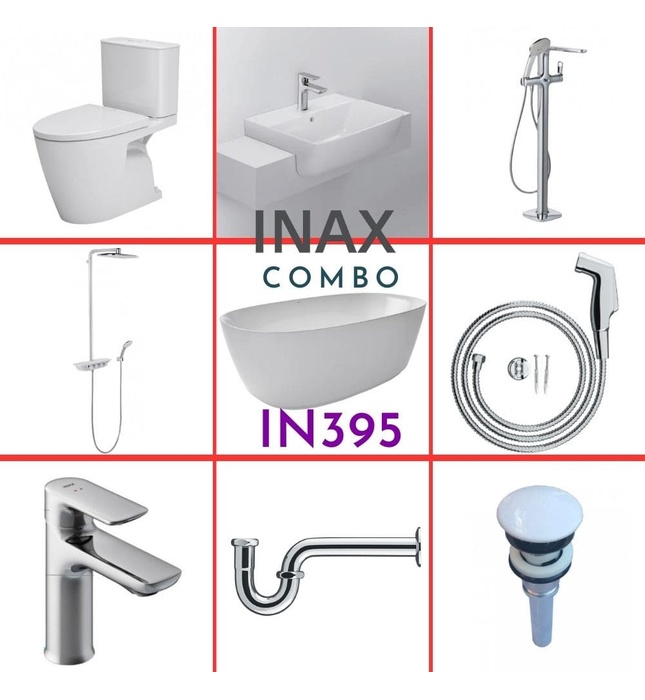 Combo thiết bị vệ sinh Inax IN395 S26 (9012)