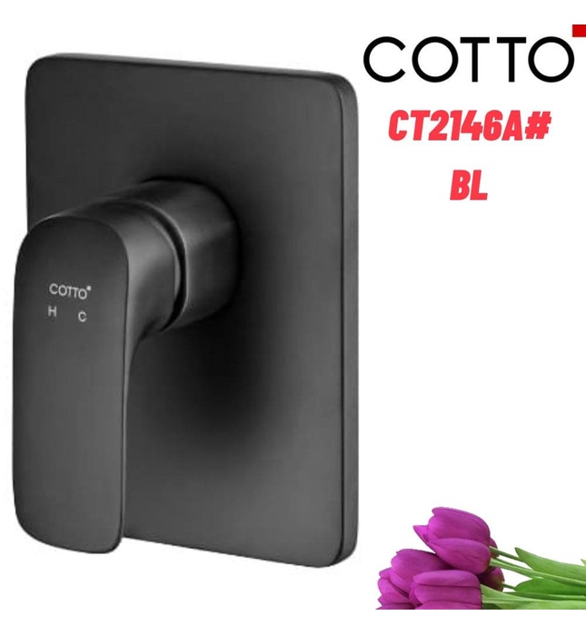 Mặt nạ sen tắm âm tường COTTO CT2146A#BL