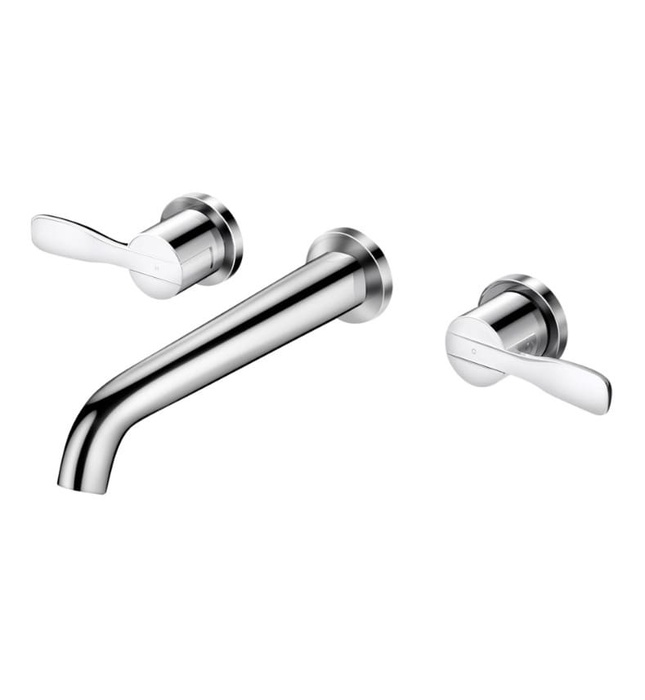 Vòi rửa mặt lavabo nóng lạnh 3 lỗ gắn tường COTTO CT2185A