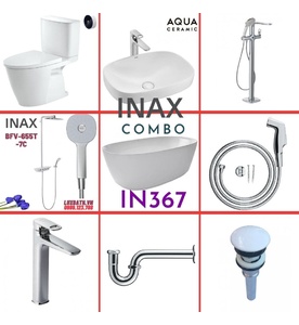 Combo thiết bị vệ sinh Inax IN367 S26 (9040)