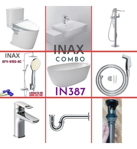 Combo thiết bị vệ sinh Inax IN387 S26 (9020)