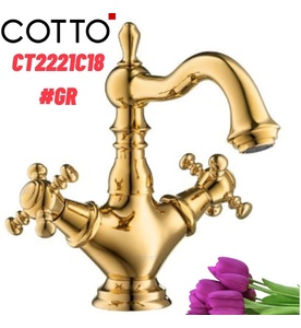 Vòi rửa mặt lavabo nóng lạnh COTTO CT2221C18#GR