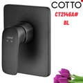 Mặt nạ sen tắm âm tường COTTO CT2146A#BL