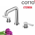 Vòi rửa mặt lavabo nóng lạnh 3 lỗ COTTO CT2183A