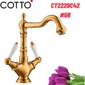 Vòi rửa mặt lavabo nóng lạnh COTTO CT2220C42#GR