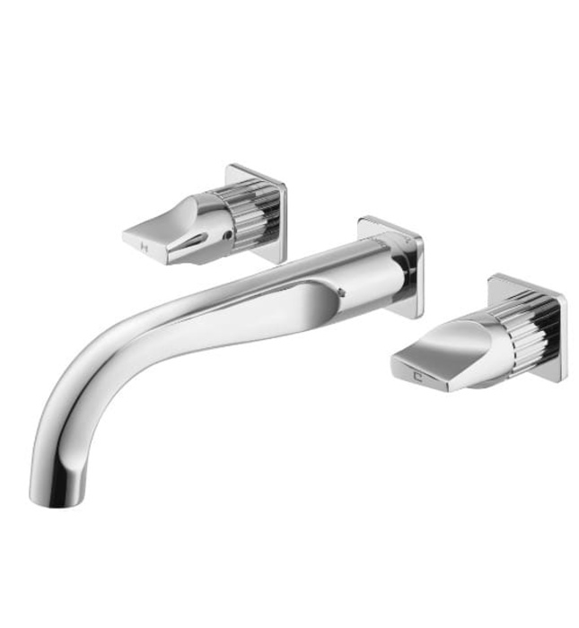 Vòi rửa mặt lavabo nóng lạnh 3 lỗ gắn tường COTTO CT2283C44