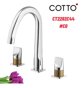 Vòi rửa mặt lavabo nóng lạnh 3 lỗ COTTO CT2282C44#CG