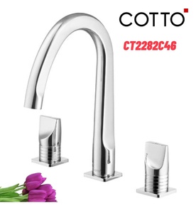Vòi rửa mặt lavabo nóng lạnh 3 lỗ COTTO CT2282C46