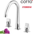 Vòi rửa mặt lavabo nóng lạnh 3 lỗ COTTO CT2282C45