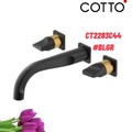 Vòi rửa mặt lavabo nóng lạnh 3 lỗ gắn tường COTTO CT2283C44#BLGR