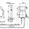 Vòi rửa mặt lavabo lạnh cảm ứng dùng pin COTTO CT4907DC