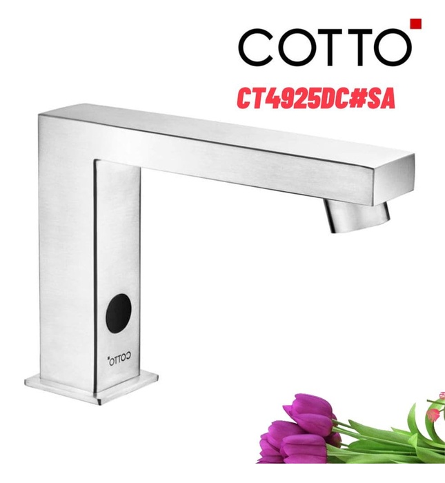 Vòi rửa mặt lavabo lạnh cảm ứng dùng pin COTTO CT4925DC#SA