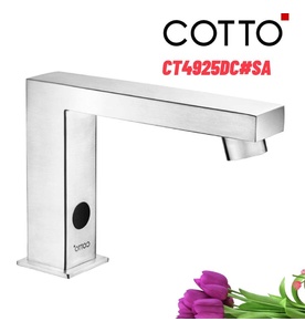 Vòi rửa mặt lavabo lạnh cảm ứng dùng pin COTTO CT4925DC#SA