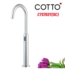 Vòi rửa mặt lavabo lạnh cảm ứng dùng pin COTTO CT5703Y(DC)