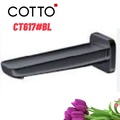 Vòi xả bồn tắm gắn tường COTTO CT617#BL