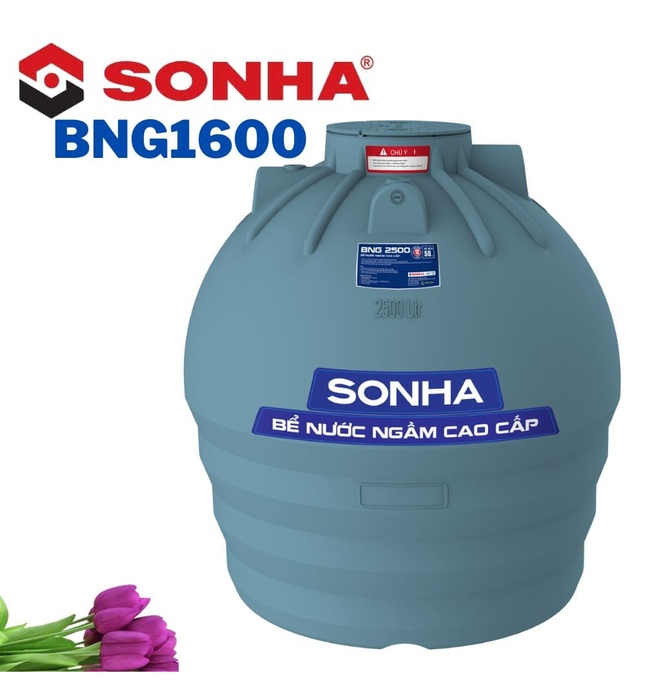 Bể nhựa chứa nước ngầm 1600 lít Sơn Hà SH BNG1600