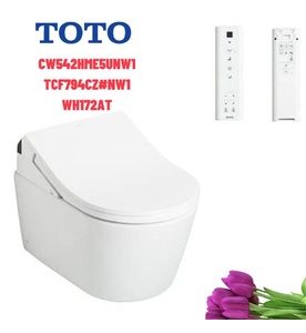 Bồn cầu treo tường nắp điện tử TOTO CW542HME5UNW1 TCF794CZ#NW1 WH172AT