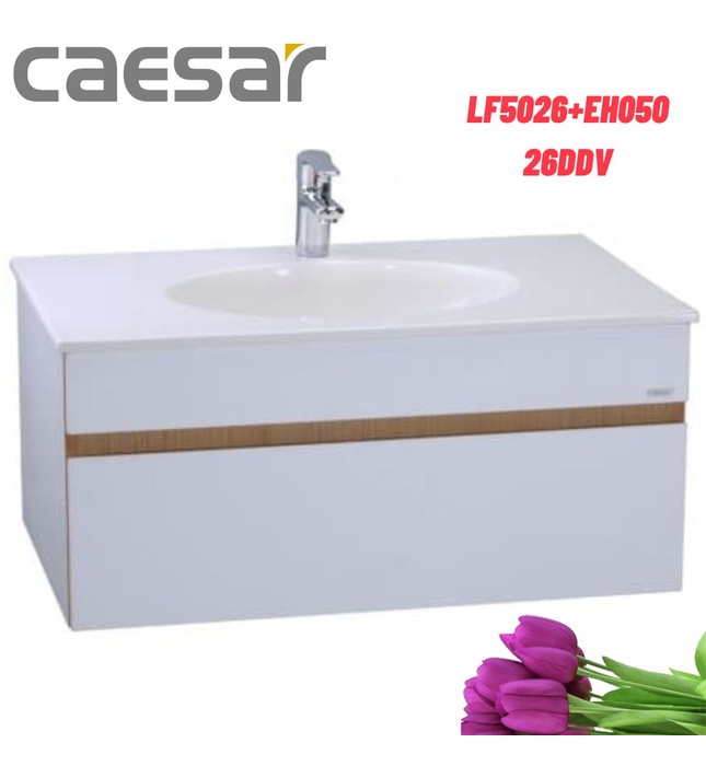 Bộ Tủ chậu lavabo Treo Tường Caesar LF5026+EH05026DDV