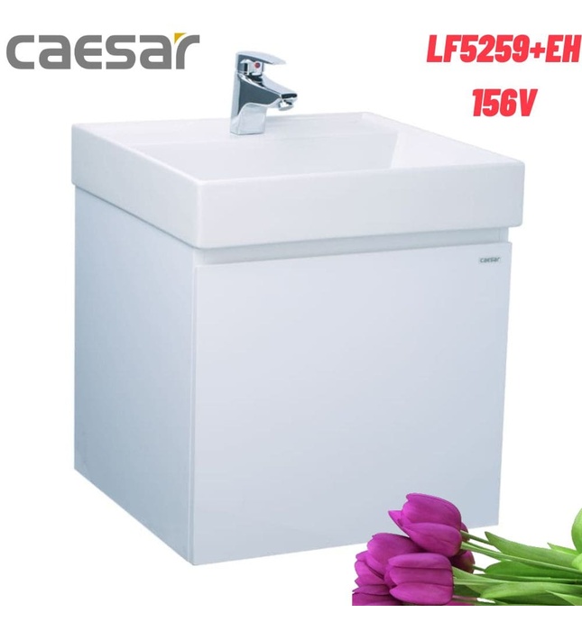 Bộ Tủ chậu lavabo Treo Tường Caesar LF5259+EH156V