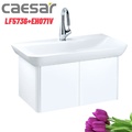 Bộ Tủ chậu lavabo Treo Tường Caesar LF5736+EH071V