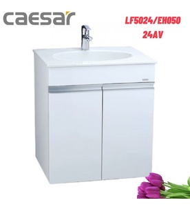 Bộ tủ chậu đôi màu trắng + lavabo Caesar LF5024/EH05024AV