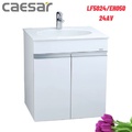 Bộ tủ chậu đôi màu trắng + lavabo Caesar LF5024/EH05024AV
