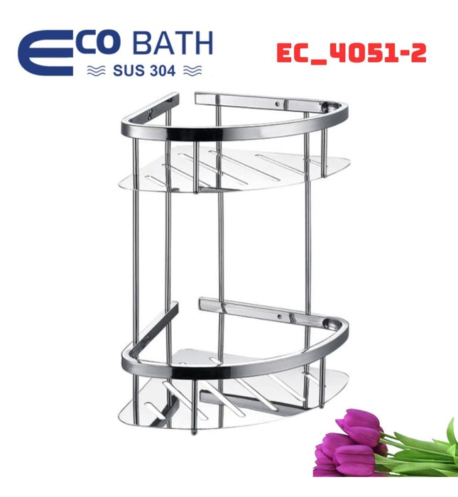 Kệ góc để đồ 2 tầng Ecobath EC_4051-2
