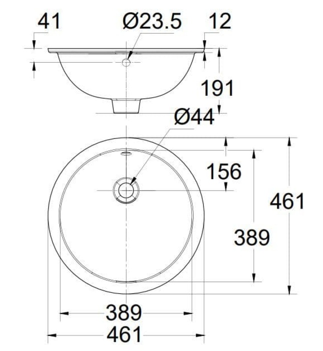Chậu rửa âm bàn American Stadard 0433-WT