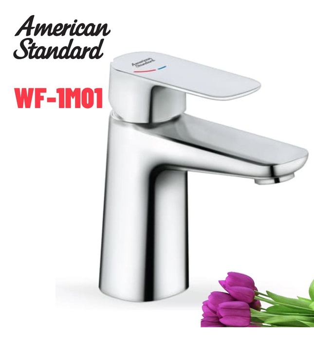 Vòi rửa mặt nóng lạnh 1 chân gắn chậu American Standard WF-1M01
