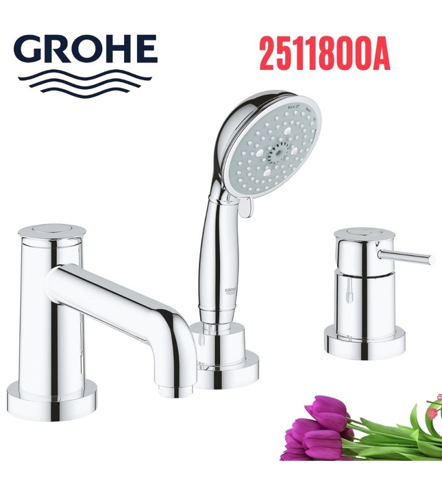 Vòi sen tắm gắn bồn 3 chân GROHE 2511800A