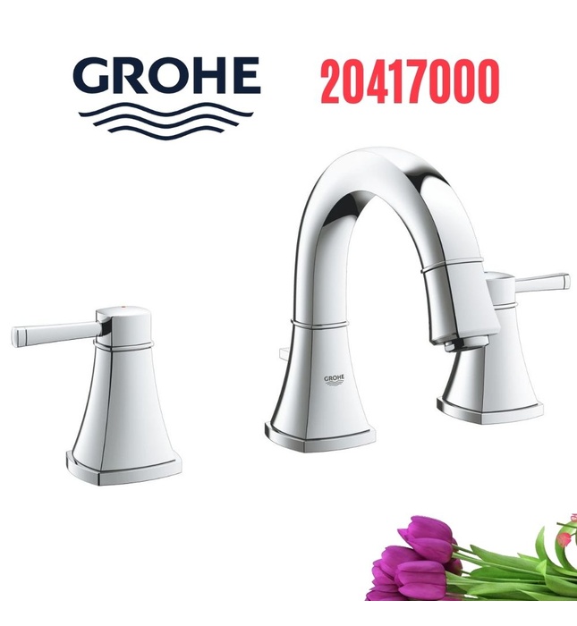Vòi Lavabo Nóng Lạnh 3 Chân Gắn Chậu GROHE 20417000