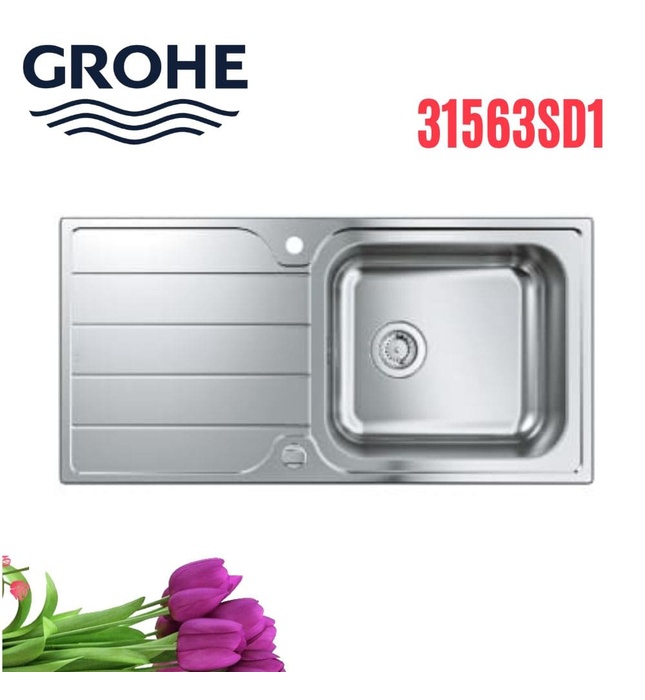 Chậu Rửa Bát 1 Hố Nhập Khẩu Đức Grohe 31563SD1