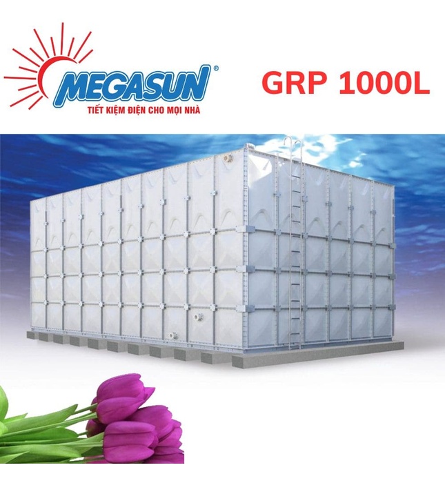 Bồn Nước Lắp Ghép Megasun GRP 1000L 