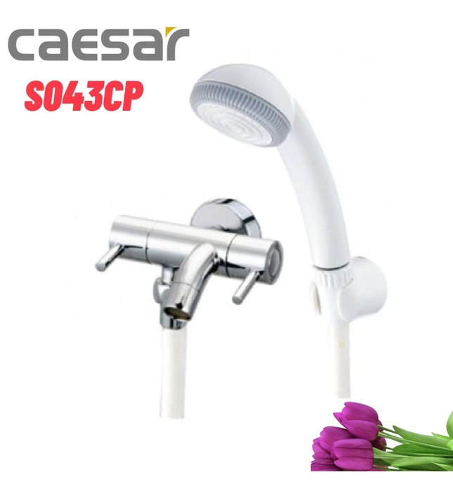Vòi Sen Tắm Lạnh Dây Nhựa Caesar S043CP