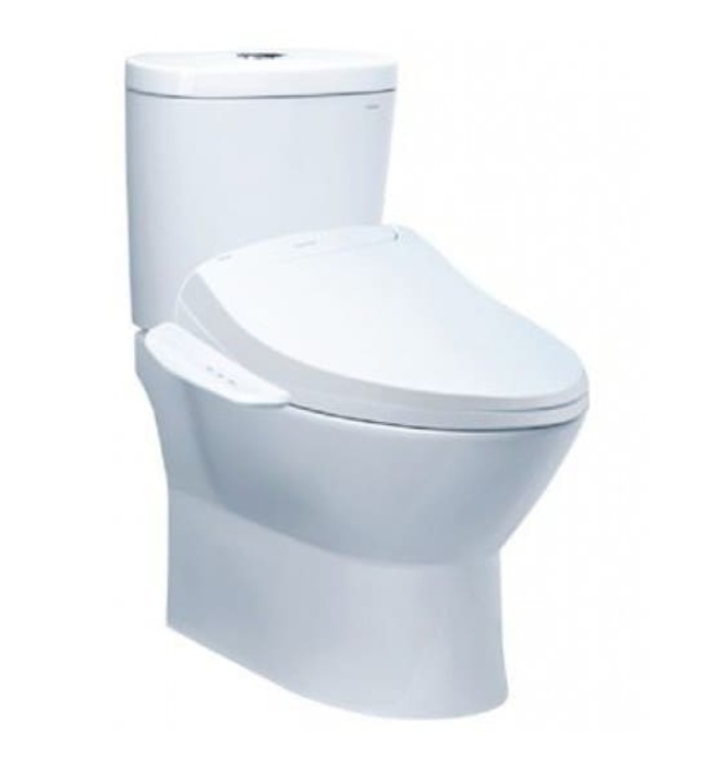 Bồn Cầu Hai Khối nắp điện tử Caesar CD1320/TAF200H