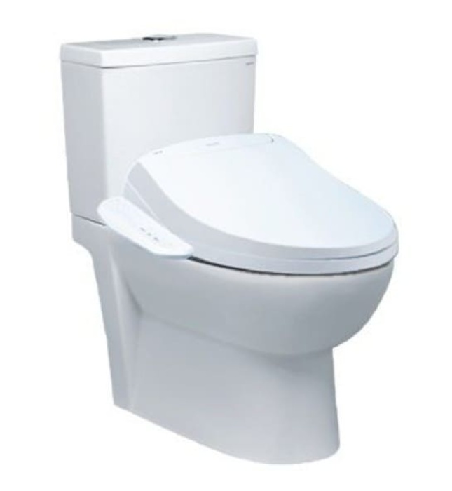 Bồn cầu 2 khối nắp điện tử Caesar CD1340/TAF400H