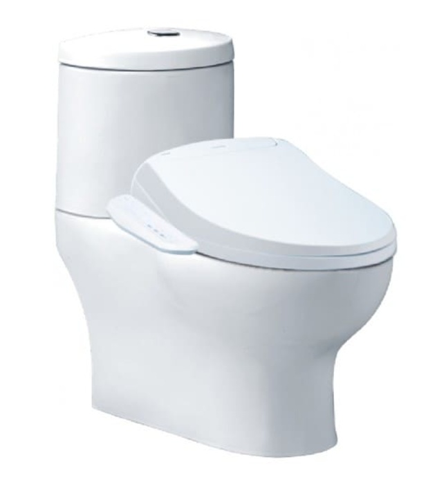 Bồn cầu 2 khối nắp điện tử Caesar CD1349/TAF400H