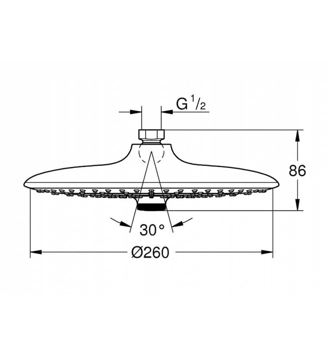 Bát Sen Tắm Gắn Trần Đức Grohe 26455000