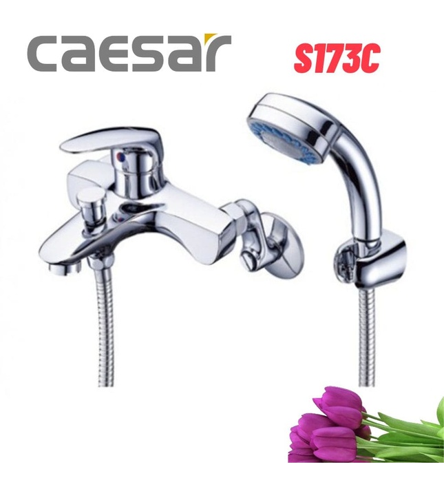 Vòi Sen Tắm Nóng Lạnh Bát Sen 3 Chế Độ Caesar S173C 
